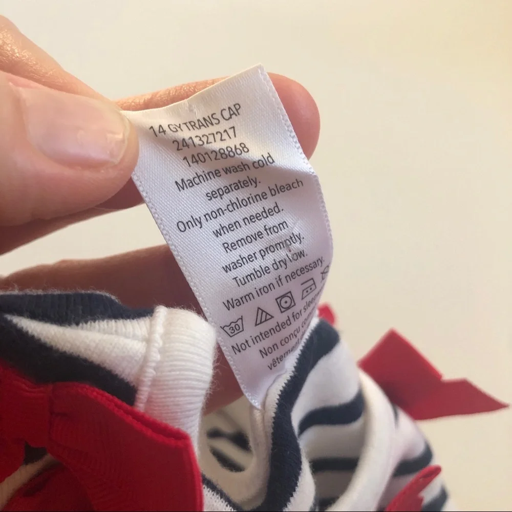 Gymboree Striped Bow Collar Tee